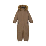 Coverall W. Fake Fur - Fossil