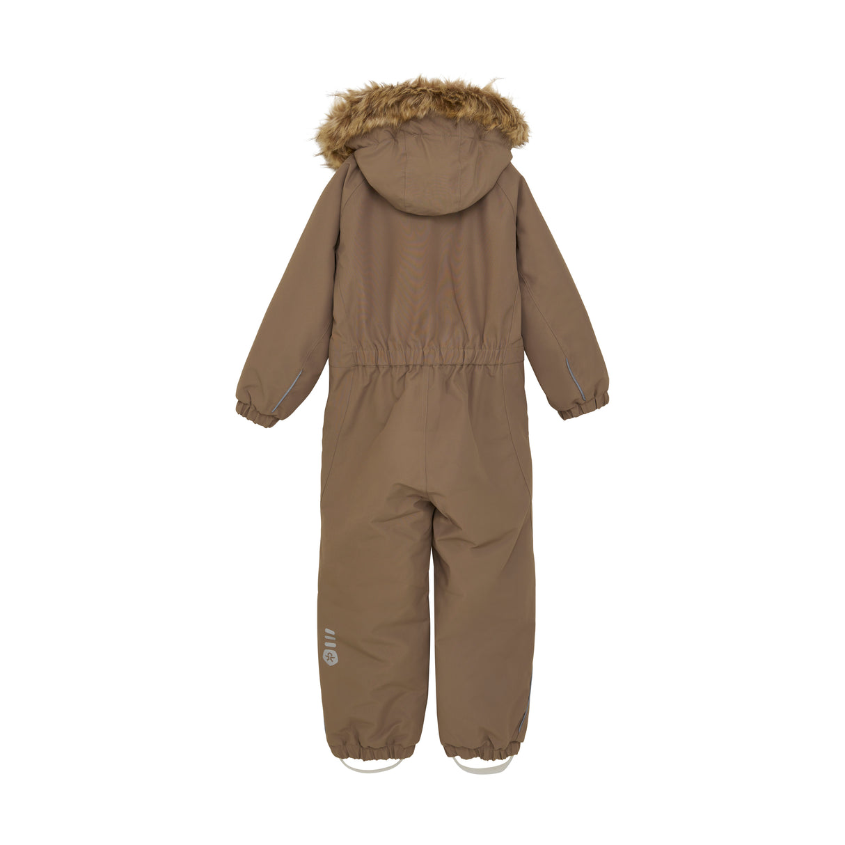 Coverall W. Fake Fur - Fossil