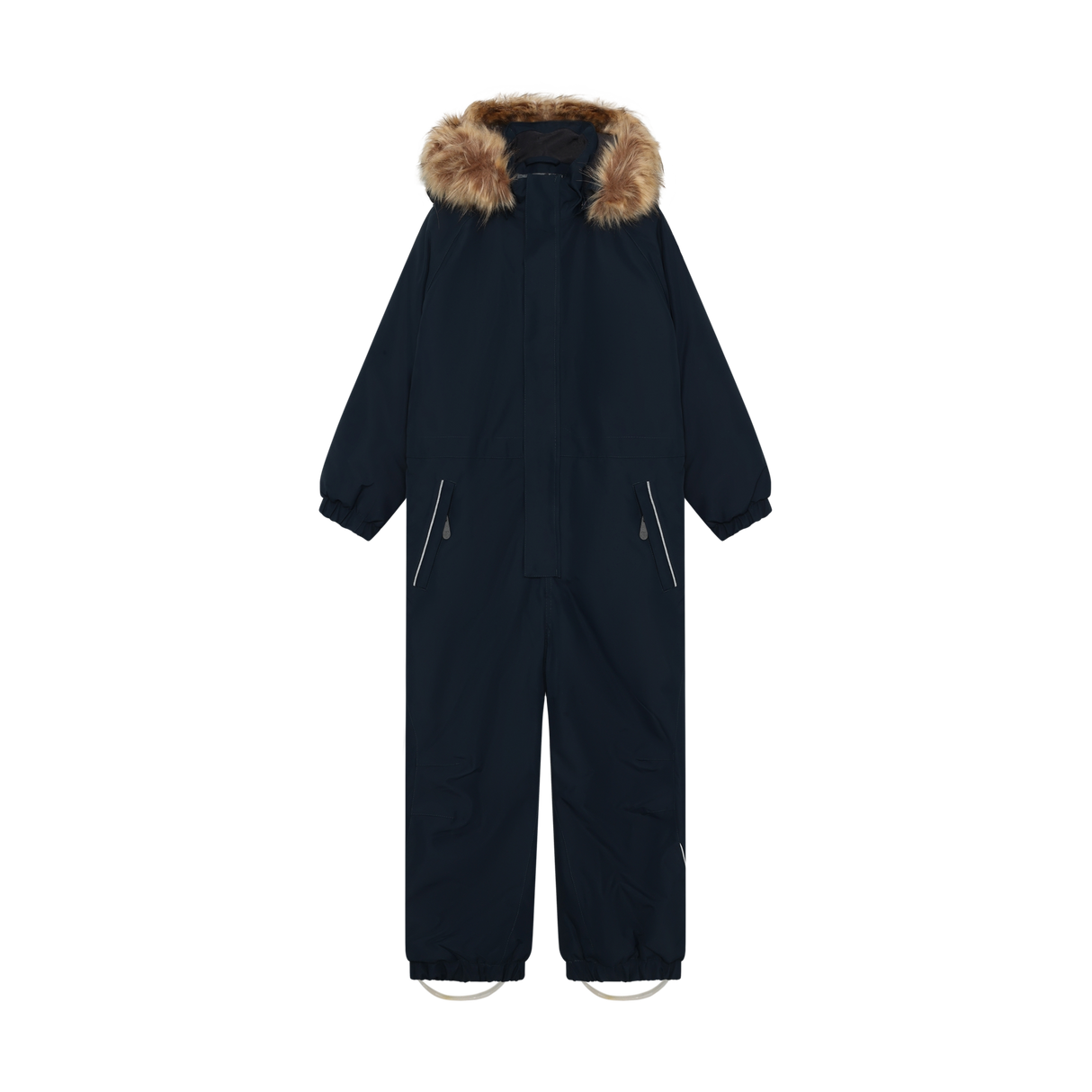Coverall W. Fake Fur - Total Eclipse