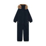 Coverall W. Fake Fur - Total Eclipse