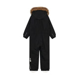 Color Kids Flyverdragt med kunstig pelskrave - Black