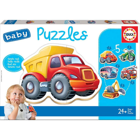 Educa Baby 5 puzzles Vehicles 24 months
