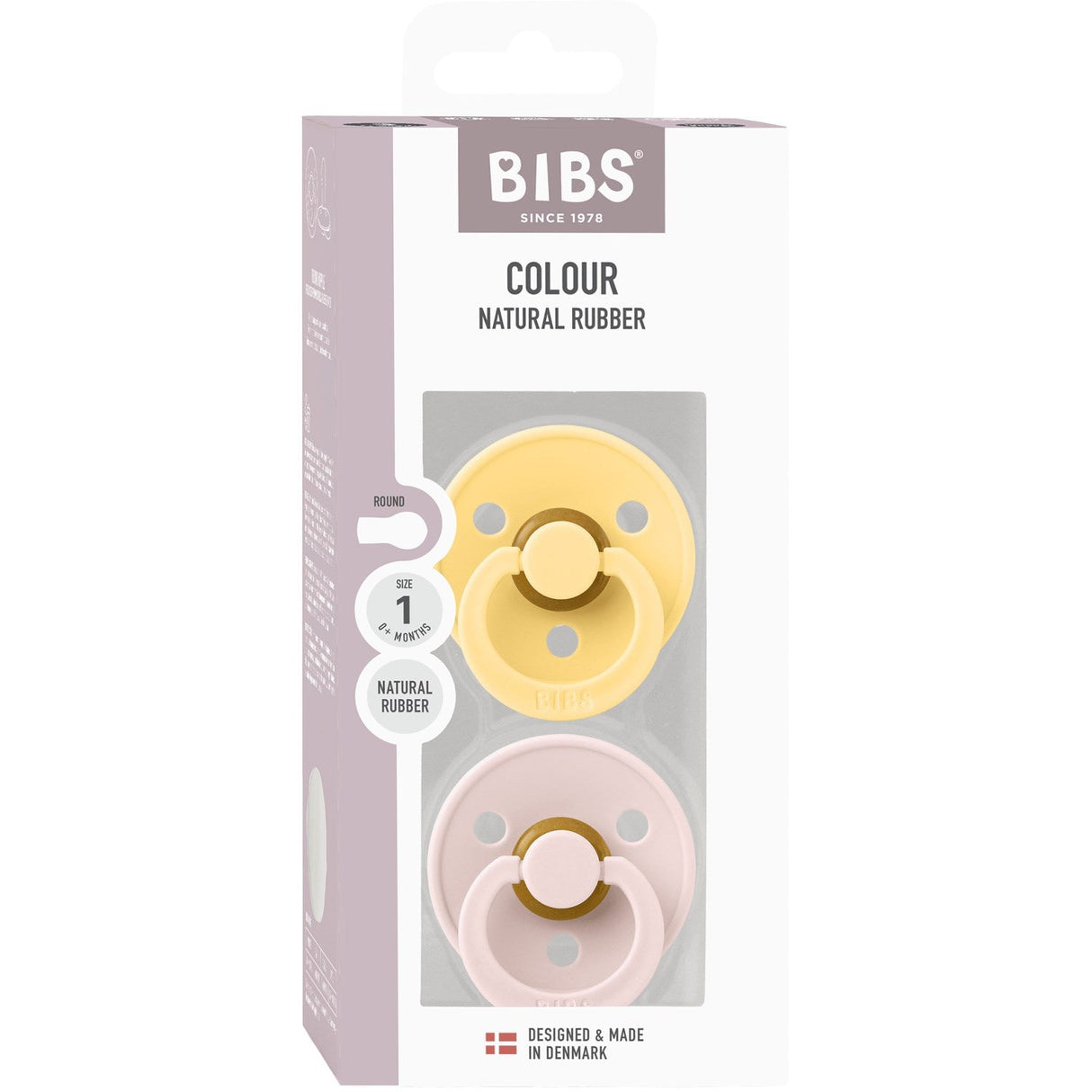 Bibs Pale Butter/Petal Sut Colour 2 Pack Latex