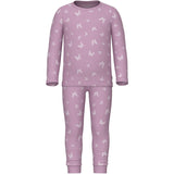 Name It Pink Lavender Pyjamas Pink Butterfly Rib Noos