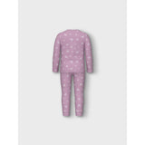 Name It Pink Lavender Pyjamas Pink Butterfly Rib Noos
