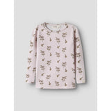 Lil'Atelier Hushed Violet Apple Rose Nmfgayo Sig Ls Slim Top Lil