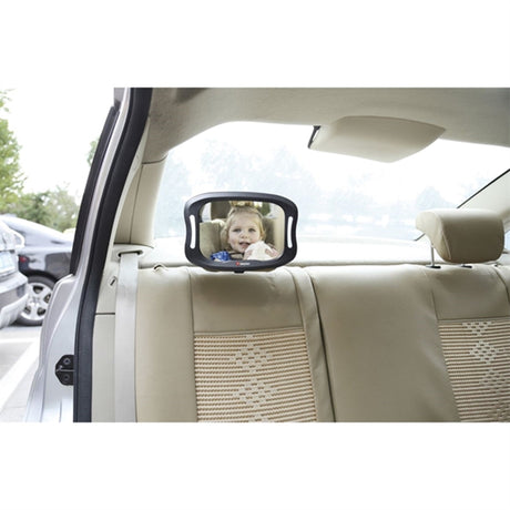 BabyDan Bil Spejl Med LED 28,5x19,5cm
