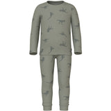 Name It Agave Green Pyjamas Agave Green Dino Rib Noos