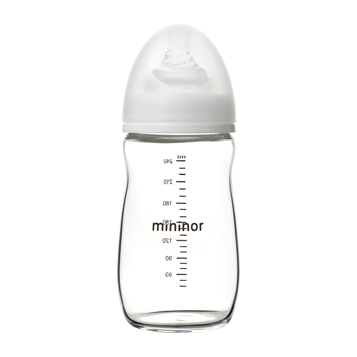 Glassutteflaske 240 ml 3m