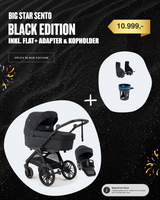 Emmaljunga Big Star Sento BLACK EDITION  Inkl. Flat+ I Kopholder I Adapter