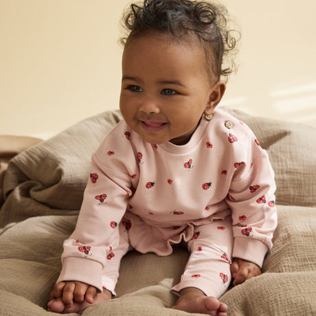 Minymo - Lyserød trøje med mariehøns 114216