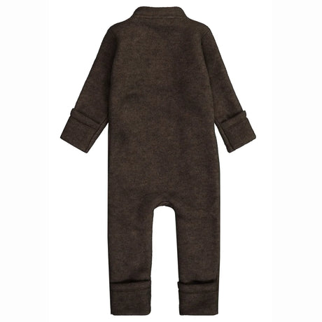 Mikk-Line ulddragt - Dark Brown Melange