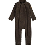 Mikk-Line ulddragt - Dark Brown Melange