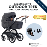 Emmaljunga Big Star Sento Outdoor Trek Inkl. Flat+ sæde og Adapter