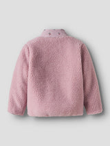 Name it teddyjakke med kirsebær NMFMINNA TEDDY JACKET - Keepsake Lilac