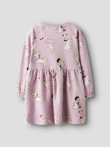 NMFROGIA LS SWEAT DRESS BRU - Keepsake Lilac