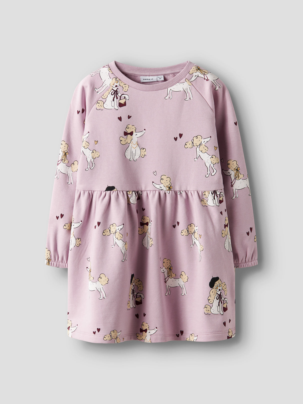 NMFROGIA LS SWEAT DRESS BRU - Keepsake Lilac