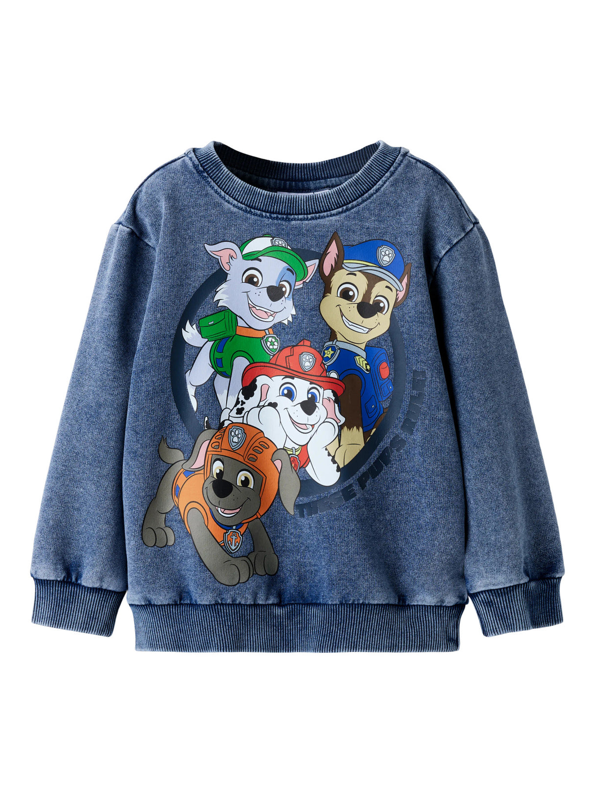 NMMNIHAL PAW NREG SWEAT CPLG - Medium Blue Denim