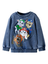 NMMNIHAL PAW NREG SWEAT CPLG - Medium Blue Denim