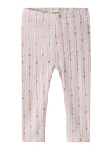 NBFRACHELLO RIA SLIM LEGGINGS LIL - Morganite FLOWER "4"