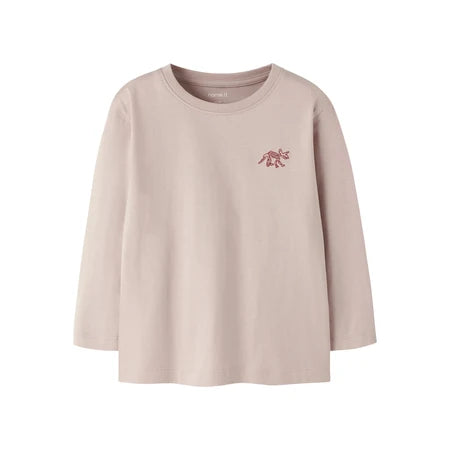 Name it - Nmmvimpel beige bluse med dino