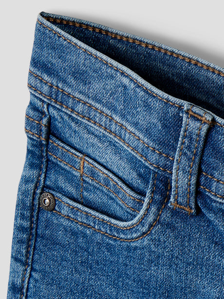NMMSILAS SLIM JEANS 1061-DT TB - Medium Blue Denim