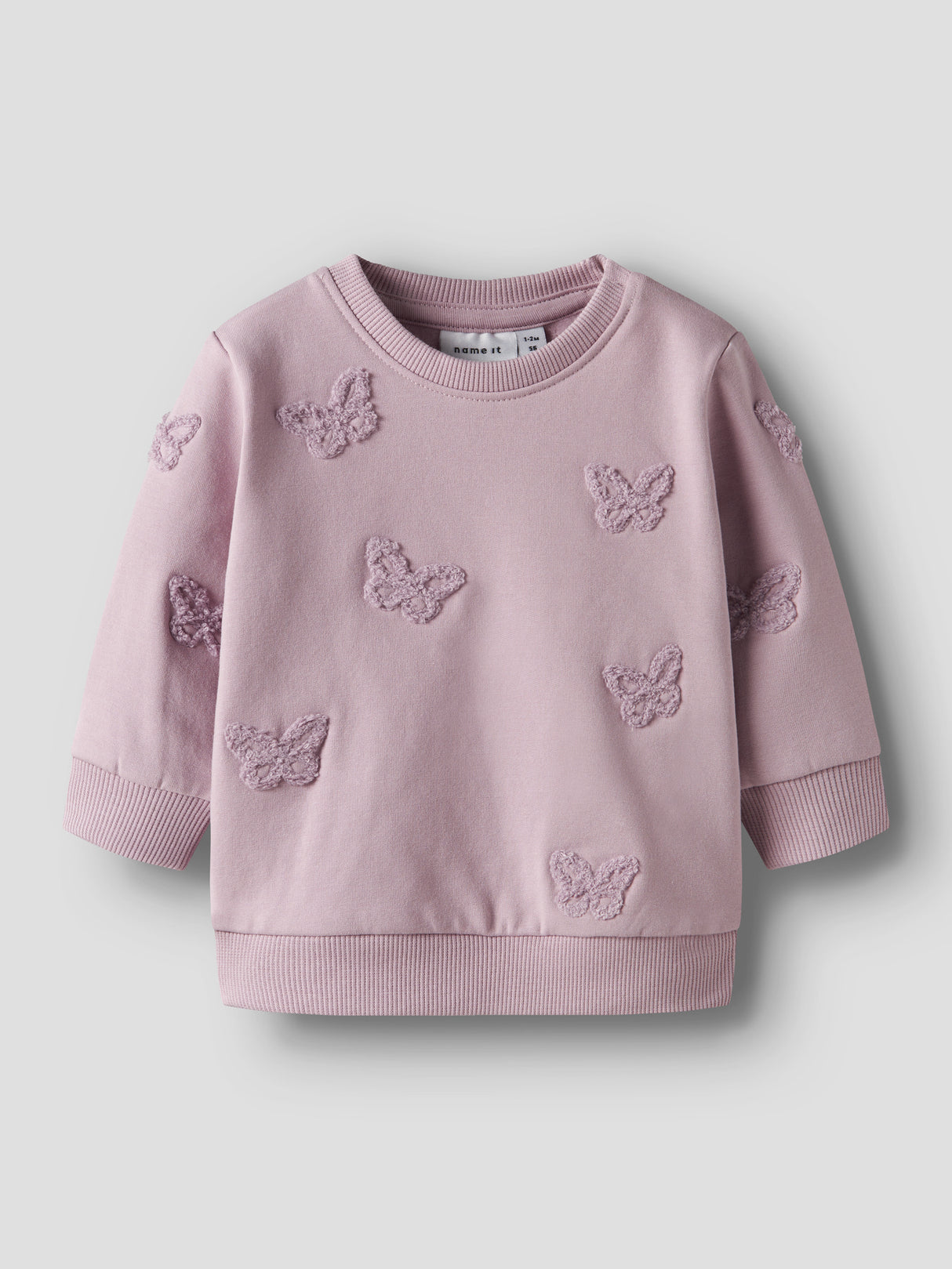NBFBETINA LS SWEAT BRU - Dawn Pink