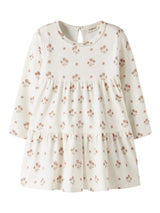 NMFLAYO SIF LS DRESS LIL - Coconut Milk FLOWER PINK