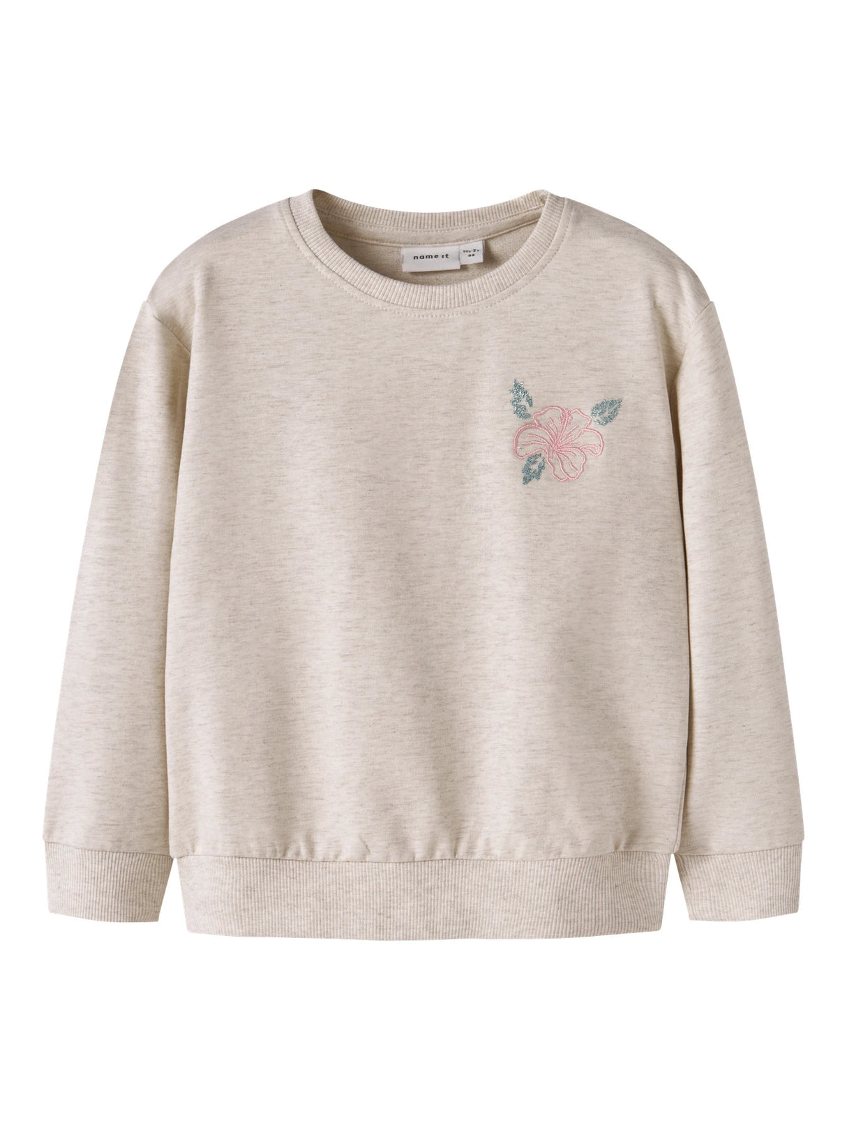 Name It - nmfheja ls nreg sweat box unb peyote melange "131"