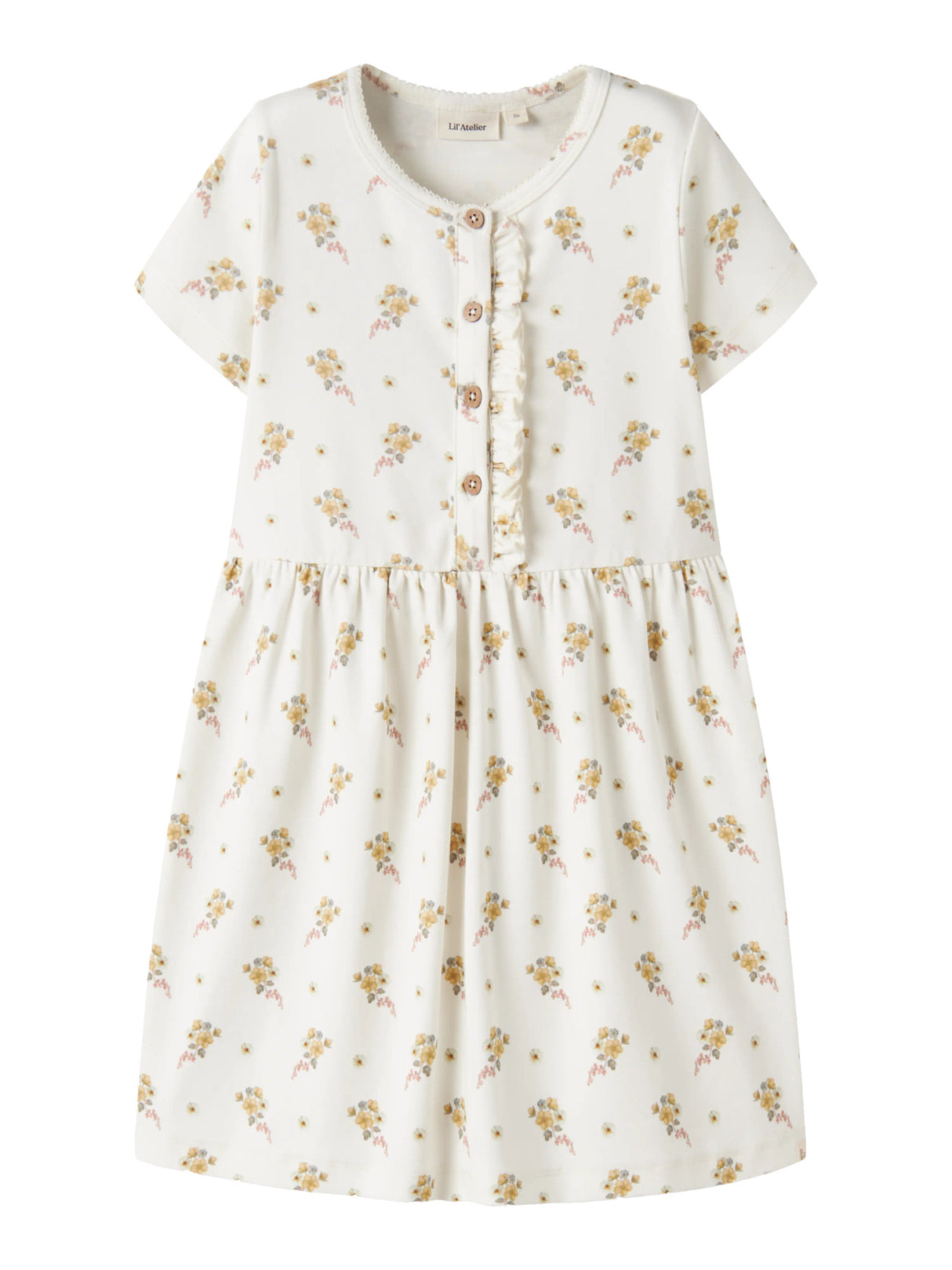 NMFGAYO SMI SS DRESS LIL - Coconut Milk FLOWER "29"