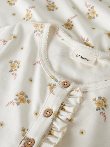 NMFGAYO SMI SS DRESS LIL - Coconut Milk FLOWER "29"