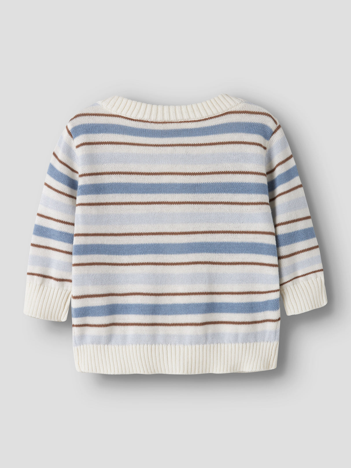 NBMHITO LS KNIT CARD LIL - Coconut Milk DUSTY BLUE "10"