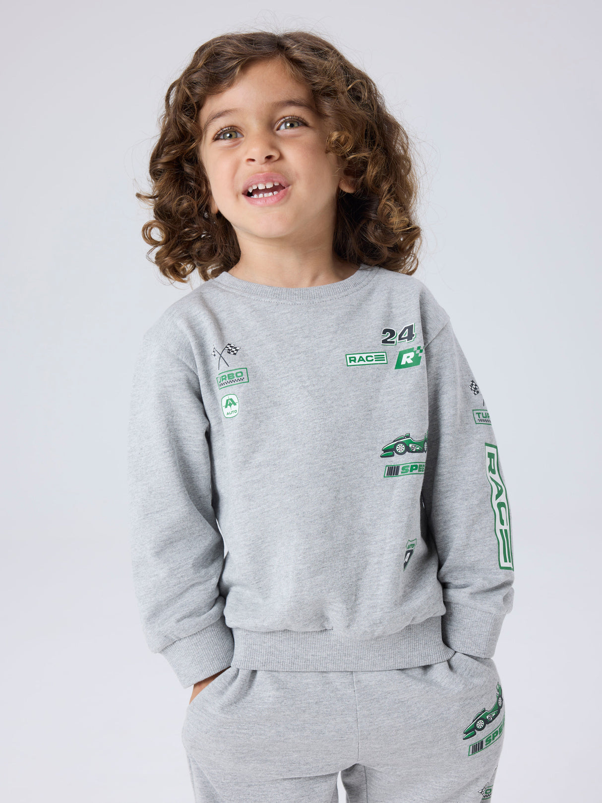 NMMNILIUS LS NREG SWE BRU PB - Grey Melange