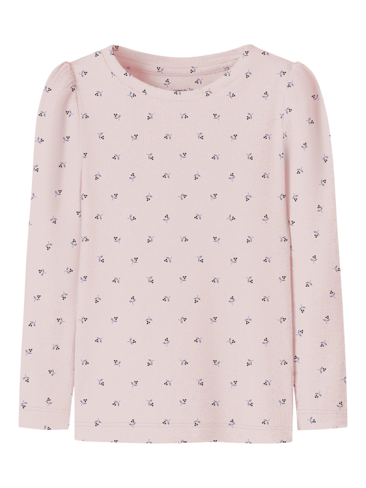 NMFNICOLE LS SLIM TOP PB - Raindrops On Roses