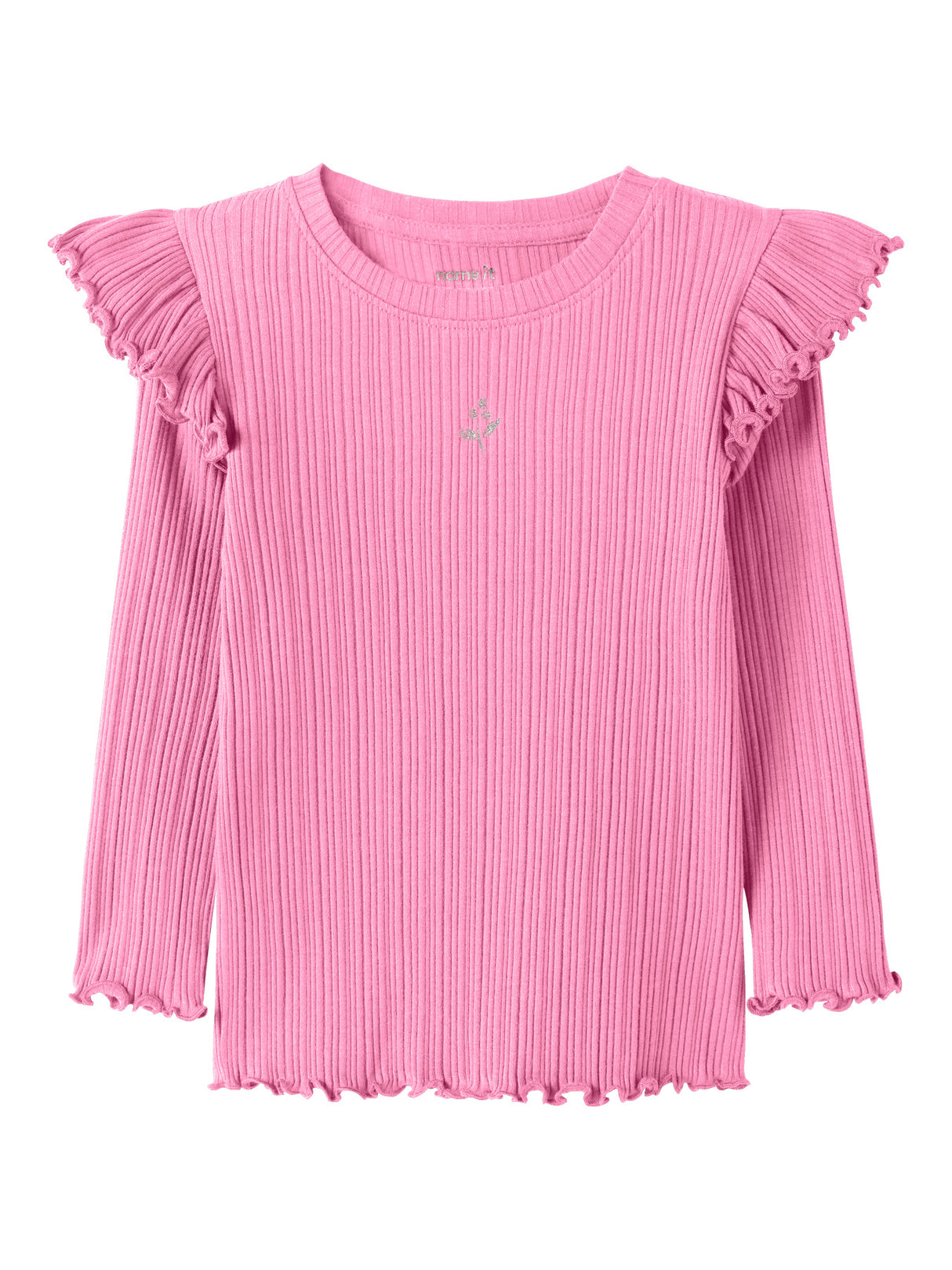 NMFNINNA LS SLIM TOP PB - Begonia Pink