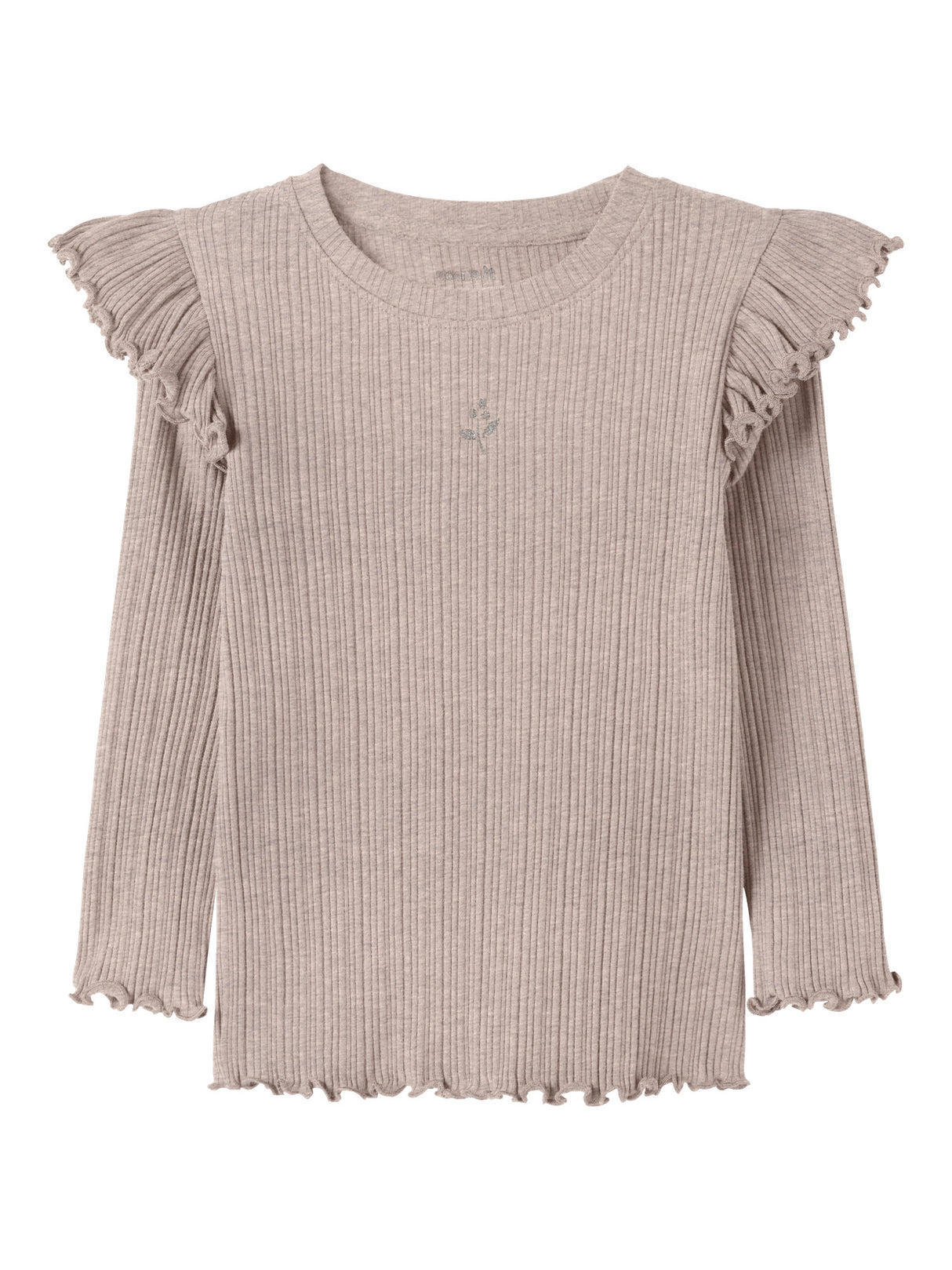NMFNINNA LS SLIM TOP PB - Peyote Melange