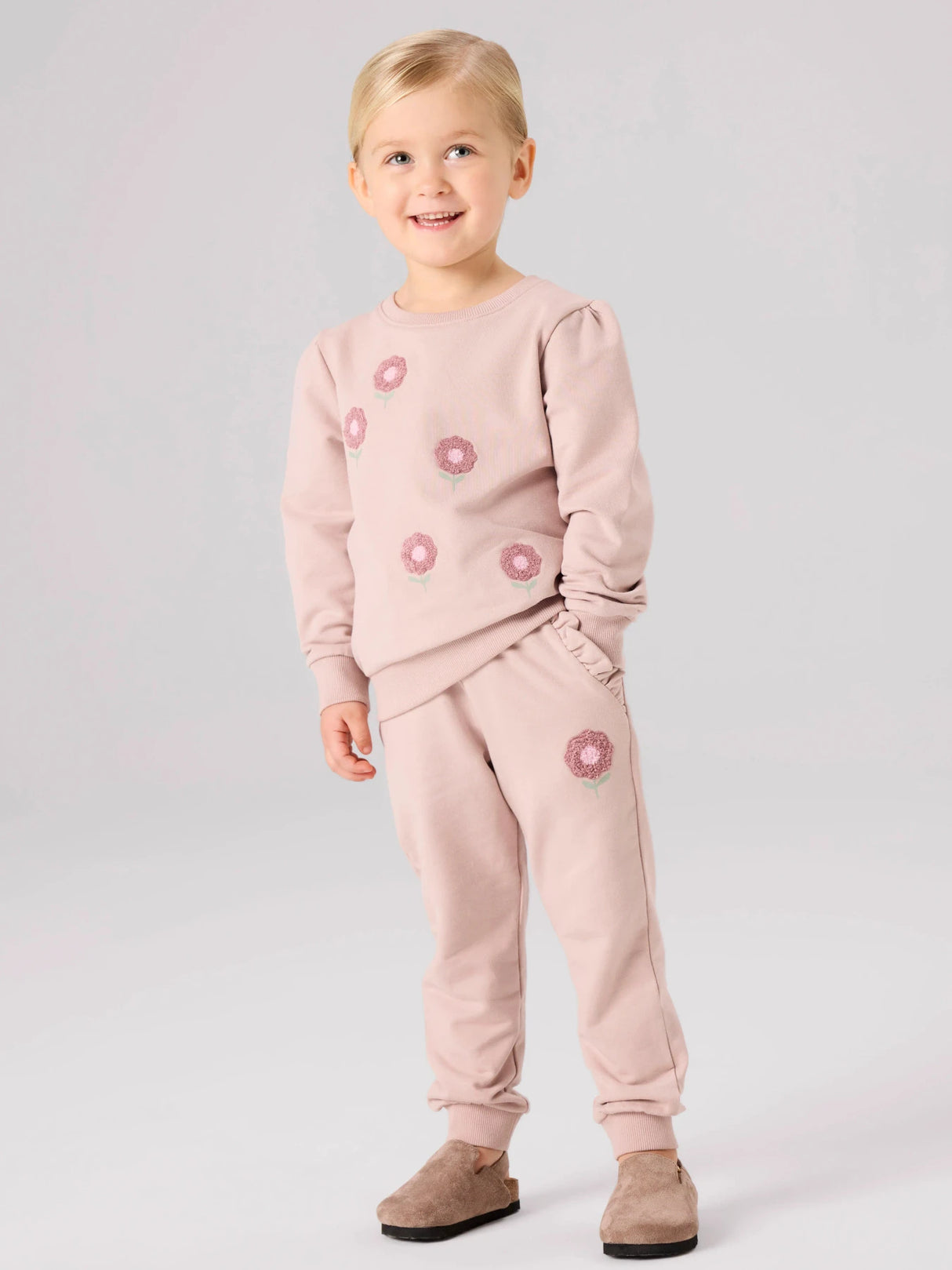 Name it - NMFBRIANA SWEAT PANT BRU SHADOW GRAY