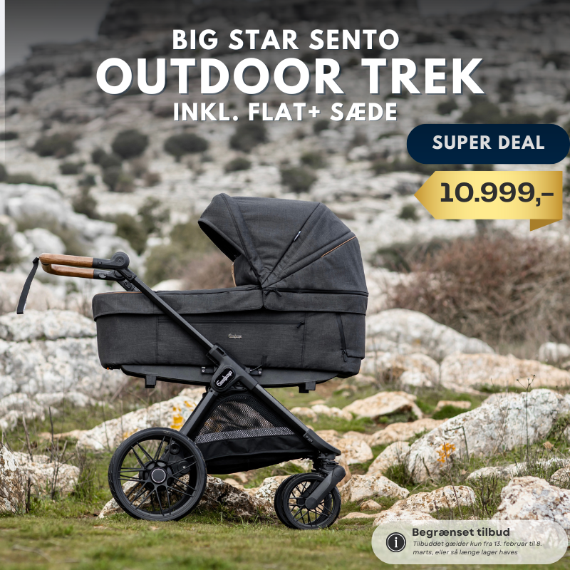 Emmaljunga Big Star Sento Outdoor Trek I Inkl. Flat klapvognsdel