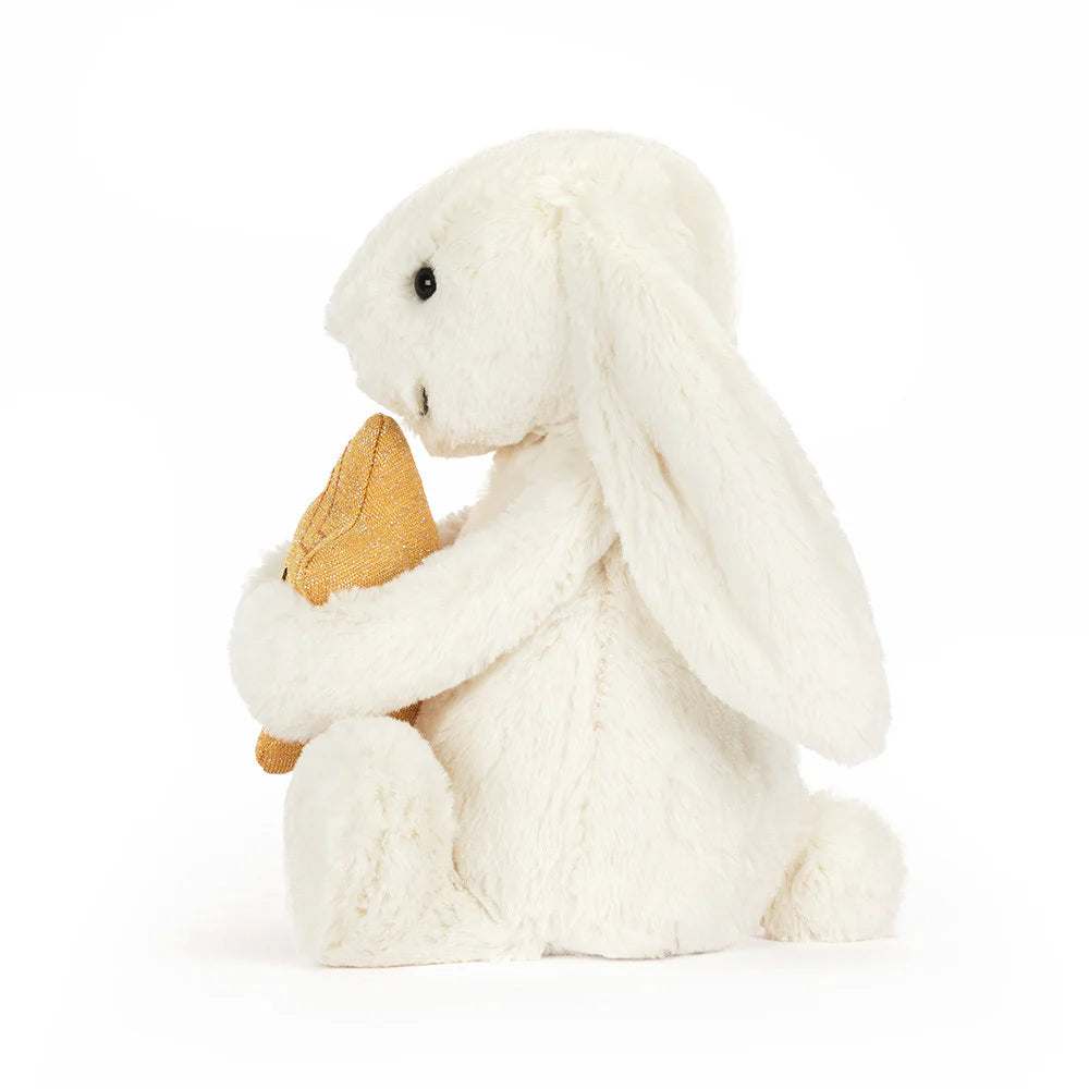 Jellycat Creme kanin med stjerne