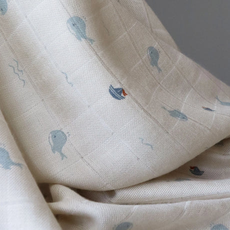 Nuuroo 2pk muslin stofbleer - Ocean