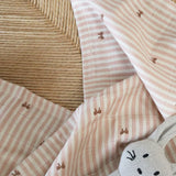 Nuuroo 2pk muslin stofbleer - Stripe bow