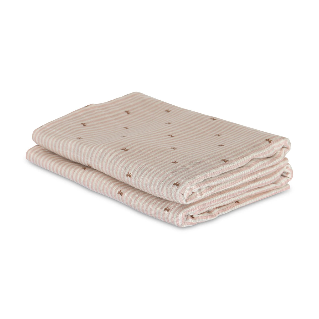 Nuuroo 2pk muslin stofbleer - Stripe bow
