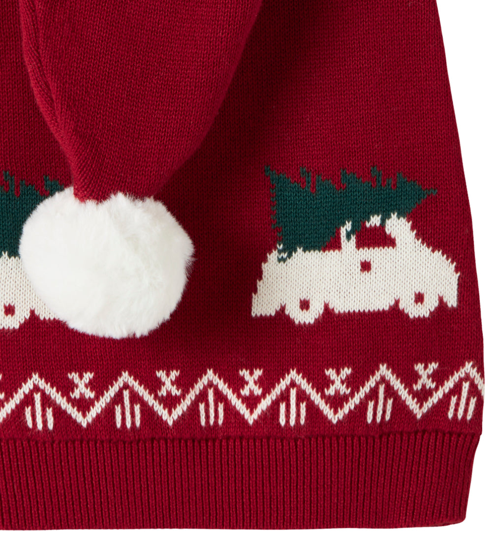 name it nmnrismas knit hat red dahlia car with
