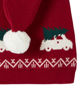 name it nmnrismas knit hat red dahlia car with