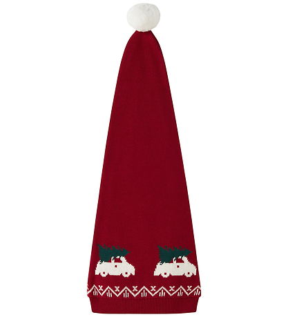 name it nmnrismas knit hat red dahlia car with