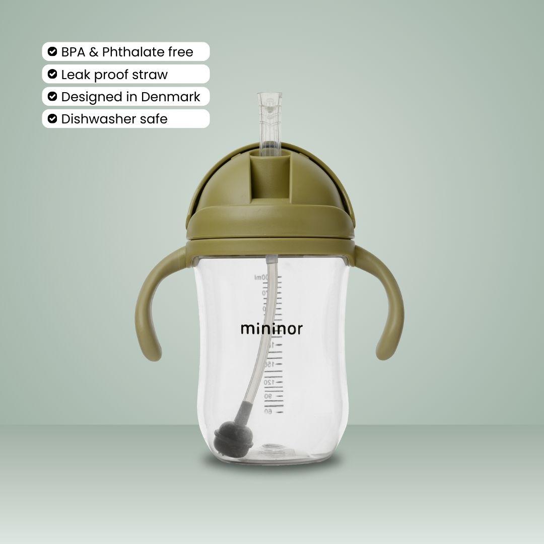 Sugerørskop Tritan 330ml Rabarber