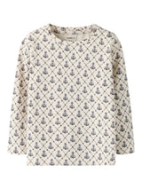Name It Nikala LS Top - Peyote Melange/Small Flower