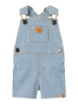 Lil'Atelier - nbmhalfdan shorts overall zen blue/coconut "8"