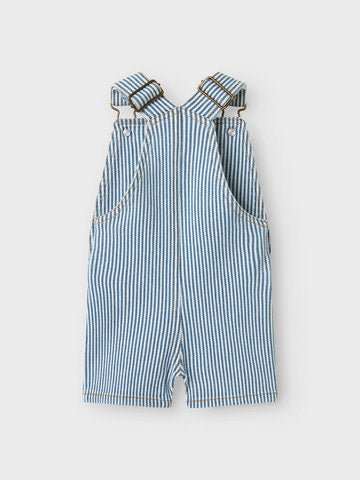 Lil'Atelier - nbmhalfdan shorts overall zen blue/coconut "8"