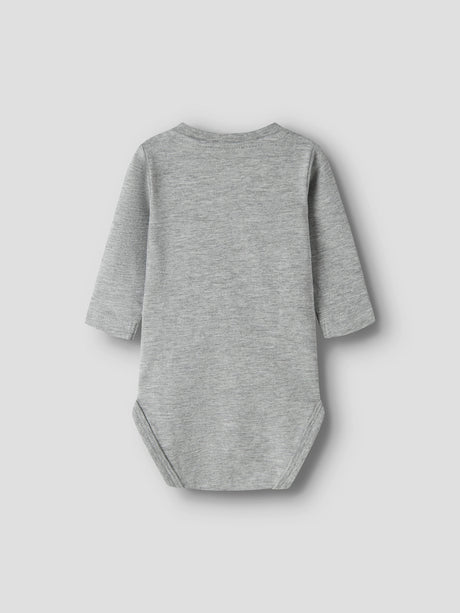 Name It - nbnbanks ls body gray melange / cloud danc "38"